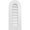 Ekena Millwork Round Top Surface Mount PVC Gable Vent: Non-Functional, w/ 3-1/2"W x 1"P Standard Frame, 12"W x 28"H GVPRT12X2801SN - alternate 1